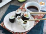 Makis met gerookte zalm en avocado - Voorbereiding stap 14