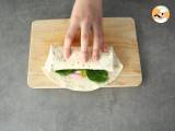 Ham en Cheddar Spinazie Wraps - Voorbereiding stap 2