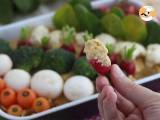 Groentetuin voor aperitief (hummus en babygroenten) - Voorbereiding stap 3