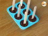 Lollies van warme chocolade: pure chocolade + Carambar - Voorbereiding stap 3