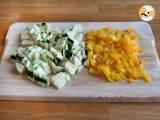 Omelet van paprika en courgette - Voorbereiding stap 1