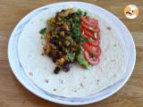 Vegetarische fajita's met getextureerd soja-eiwit - Voorbereiding stap 4