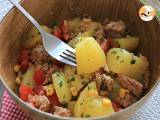 Aardappel-, tonijn- en tomatensalade - Voorbereiding stap 3