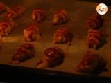 Bladerdeegcroissants met béchamelsaus, ham en kaas - Voorbereiding stap 5