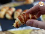 Bladerdeegcroissants met béchamelsaus, ham en kaas - Voorbereiding stap 6