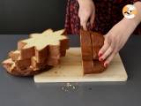 Pandoro brioche gevuld met Nutella crème en vanillecrème in de vorm van een kerstboom - Voorbereiding stap 5