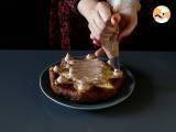 Pandoro brioche gevuld met Nutella crème en vanillecrème in de vorm van een kerstboom - Voorbereiding stap 6