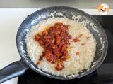 Risotto 'nduja en worst, een voorgerecht met intense smaak - Voorbereiding stap 5