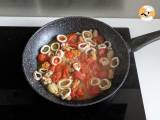 Pasta met diepgevroren zeevruchten, de smakelijke en zeer snelle eerste gang - Voorbereiding stap 3