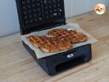 Croffle, de wafelvormige croissant met vijgenjam, geitenkaas en Iberische gerookte ham - Voorbereiding stap 4