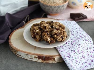 3-ingrediënten koekjes met banaan en chocolade