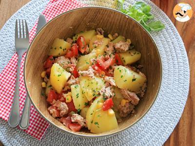 Aardappel-, tonijn- en tomatensalade - foto 2