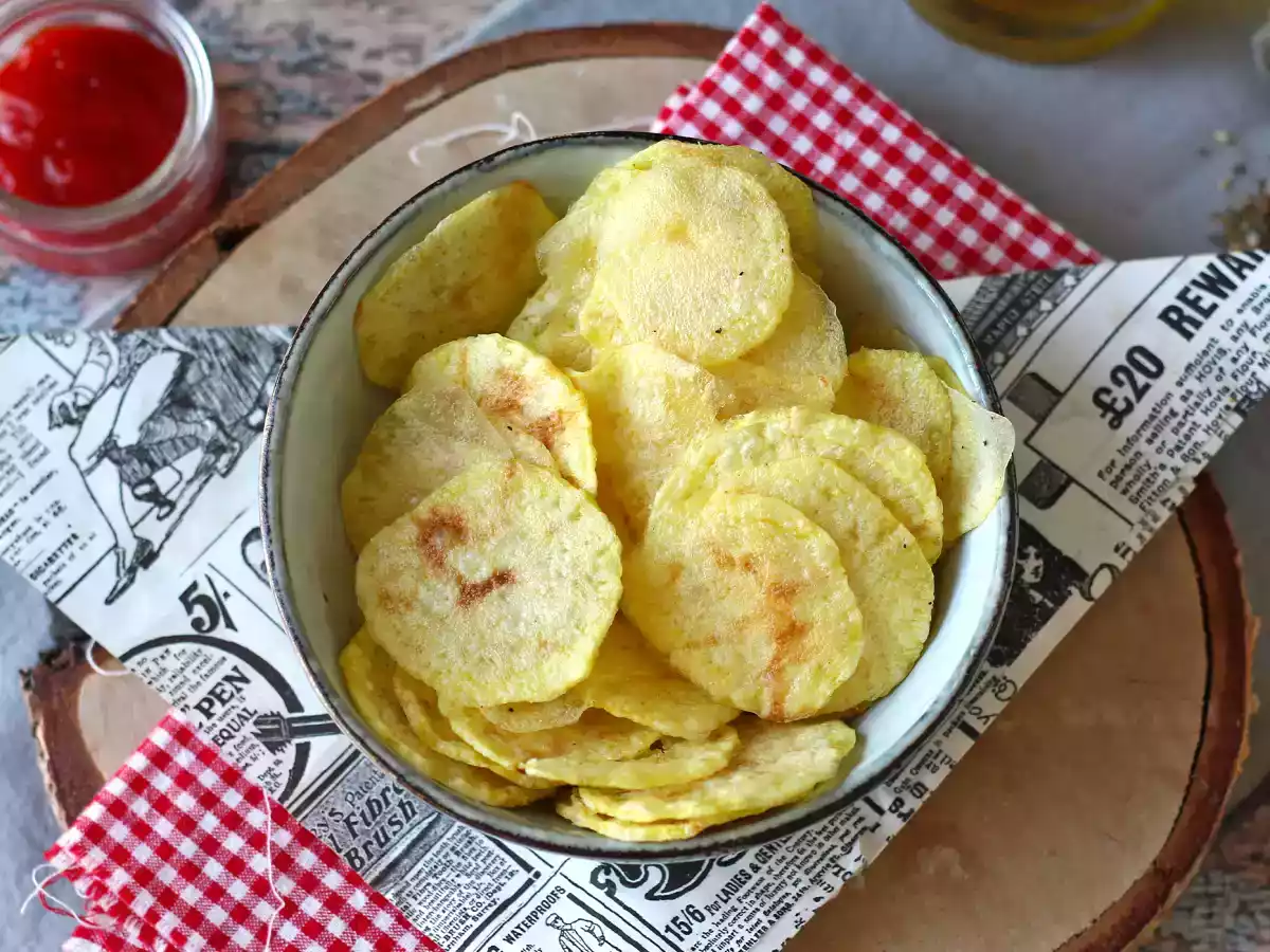 Aardappelchips gemaakt in de magnetron - foto 2