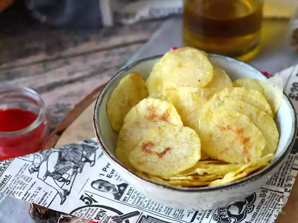 Aardappelchips gemaakt in de magnetron - foto 3