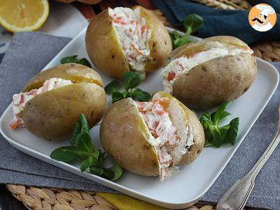 Aardappelen gevuld met gerookte zalm en fromage frais - foto 2