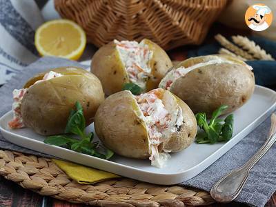 Aardappelen gevuld met gerookte zalm en fromage frais - foto 4