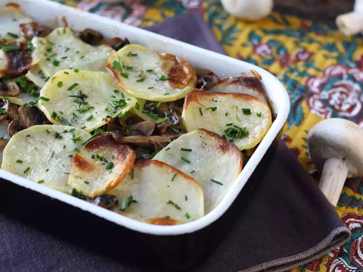 Aardappelgratin met champignons - foto 3