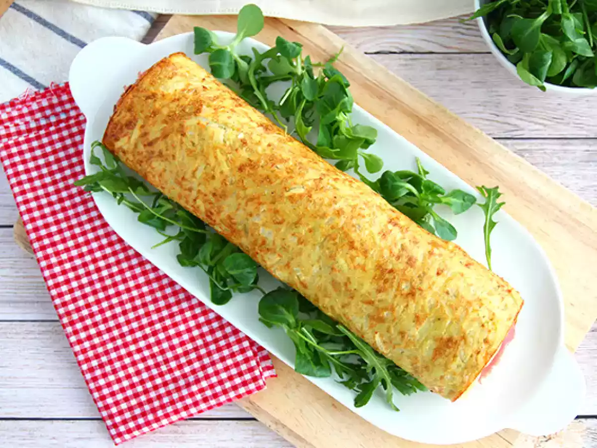 Aardappelrol met Savoy Raclette kaas en ham - foto 4