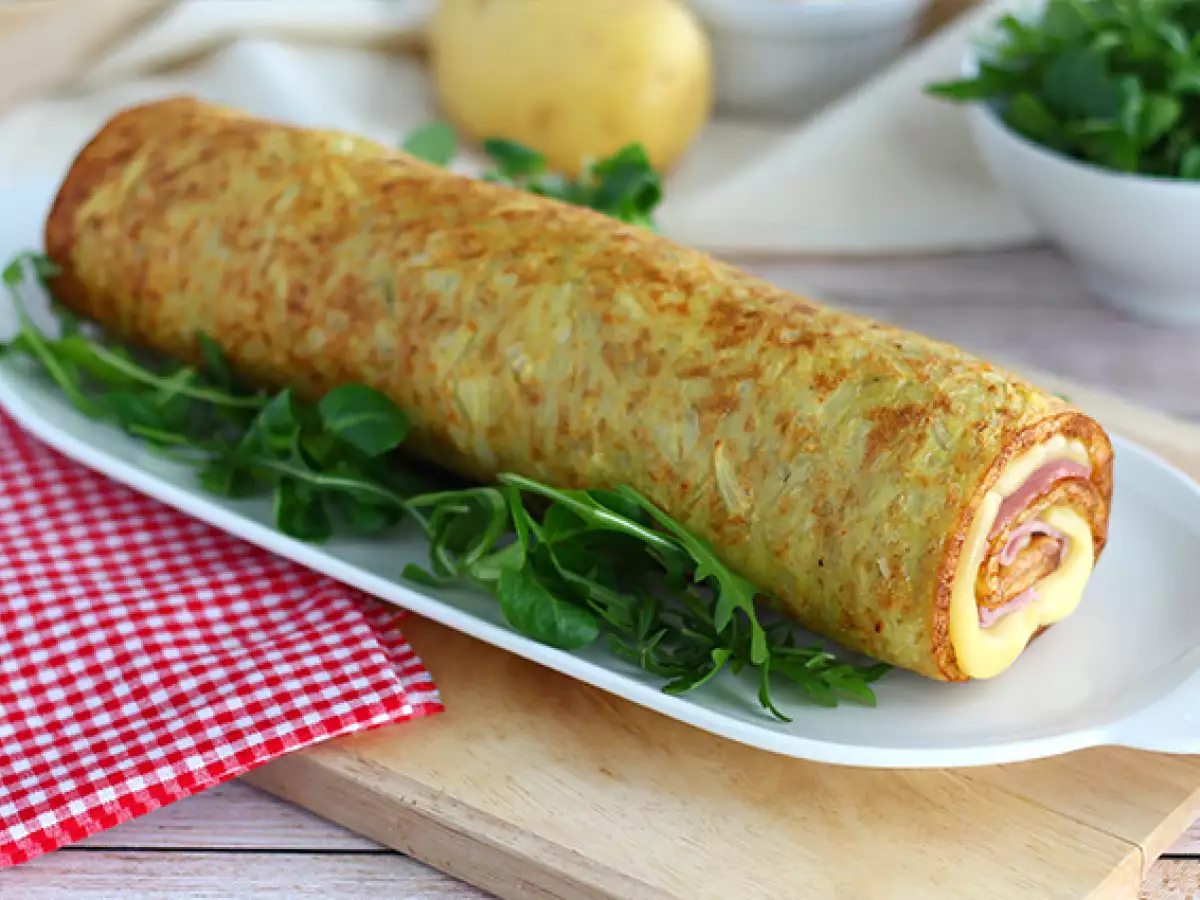 Aardappelrollade met Raclette de Savoie en ham - foto 2