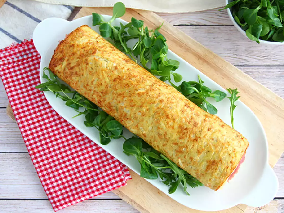 Aardappelrollade met Raclette de Savoie en ham - foto 4
