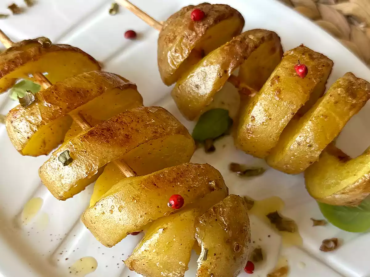 Aardappelspiraal op een stokje, de foolproof techniek zonder machine - foto 3
