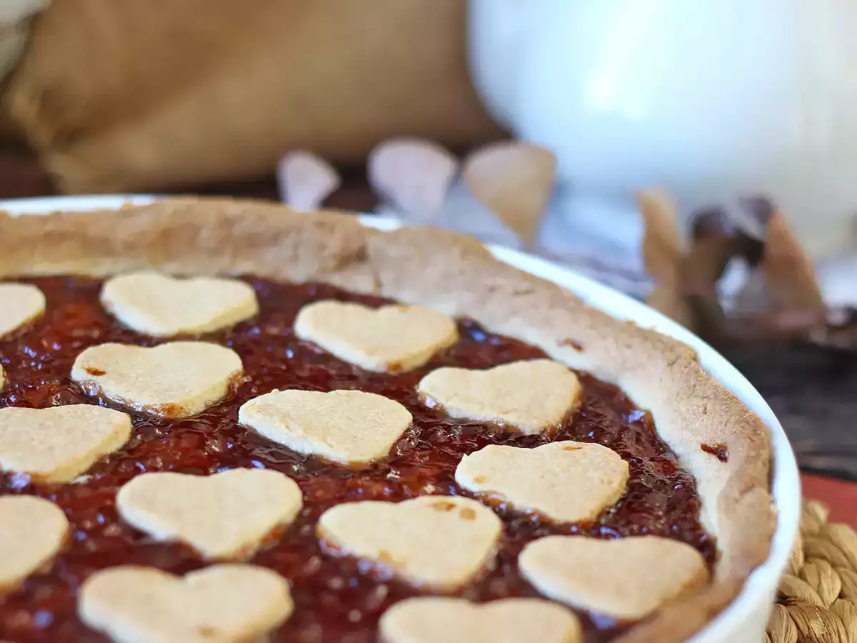 Aardbeienjamtaart: klassiek recept voor zanddeeg (ook met hartjes) - foto 3