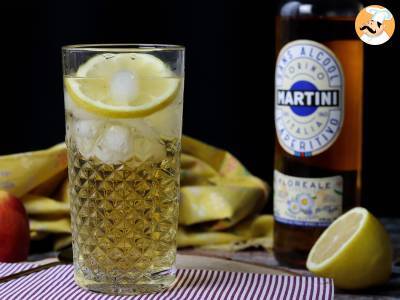 Alcoholvrije Martini Spritz, een zoete, bloemige cocktail voor het aperitief - foto 4