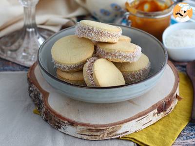 Alfajores - Argentijns zandkoekje met melkjam en kokosnoot