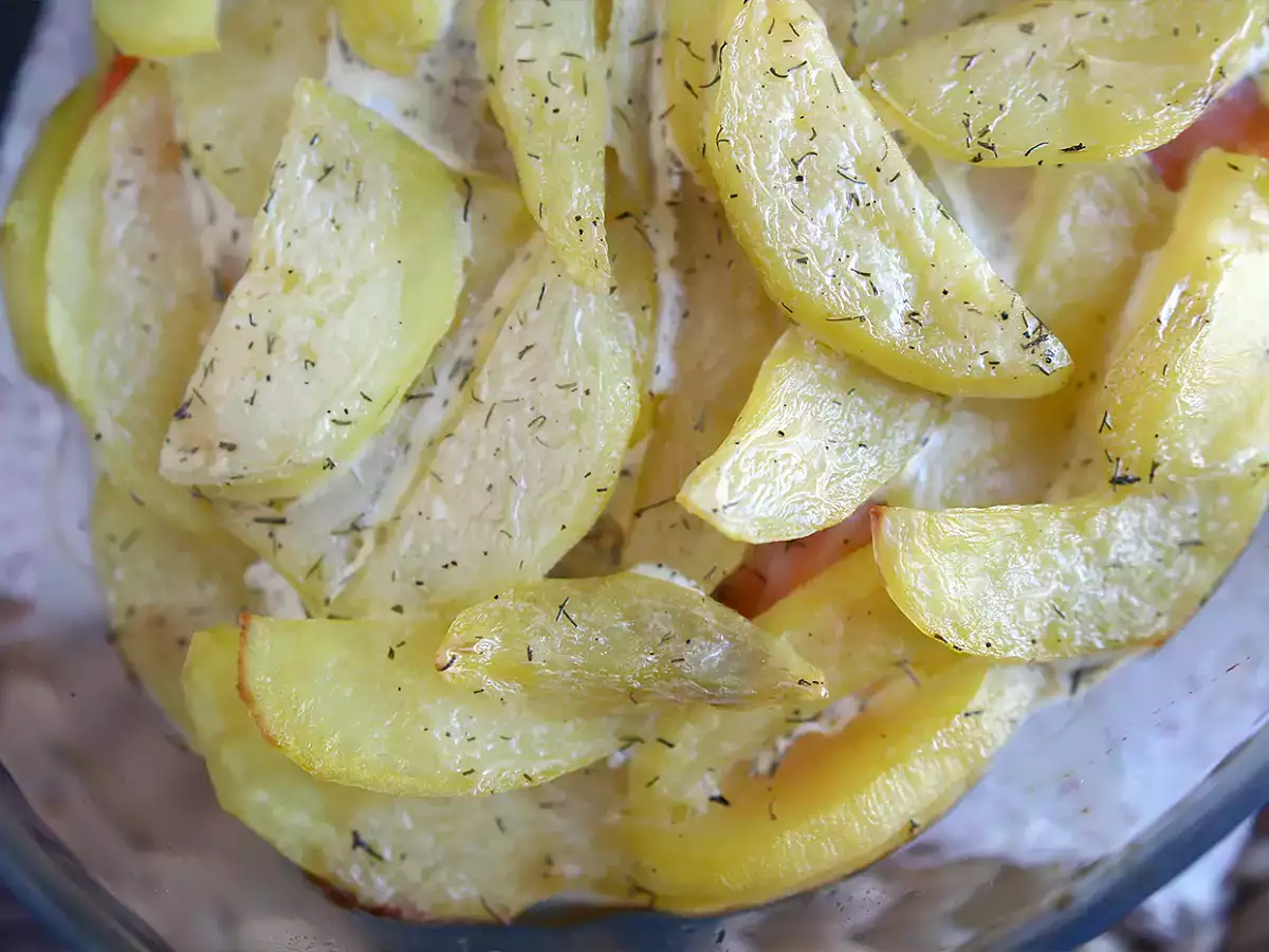 Altijd geslaagde aardappelgratin met gerookte zalm! - foto 2