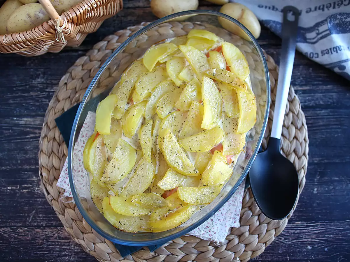Altijd geslaagde aardappelgratin met gerookte zalm! - foto 4