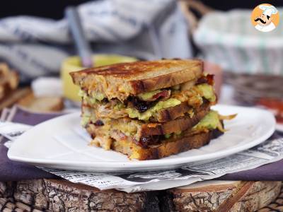 Amerikaanse gegrilde kaas maxi sandwich: kip, avocado, bacon - foto 4