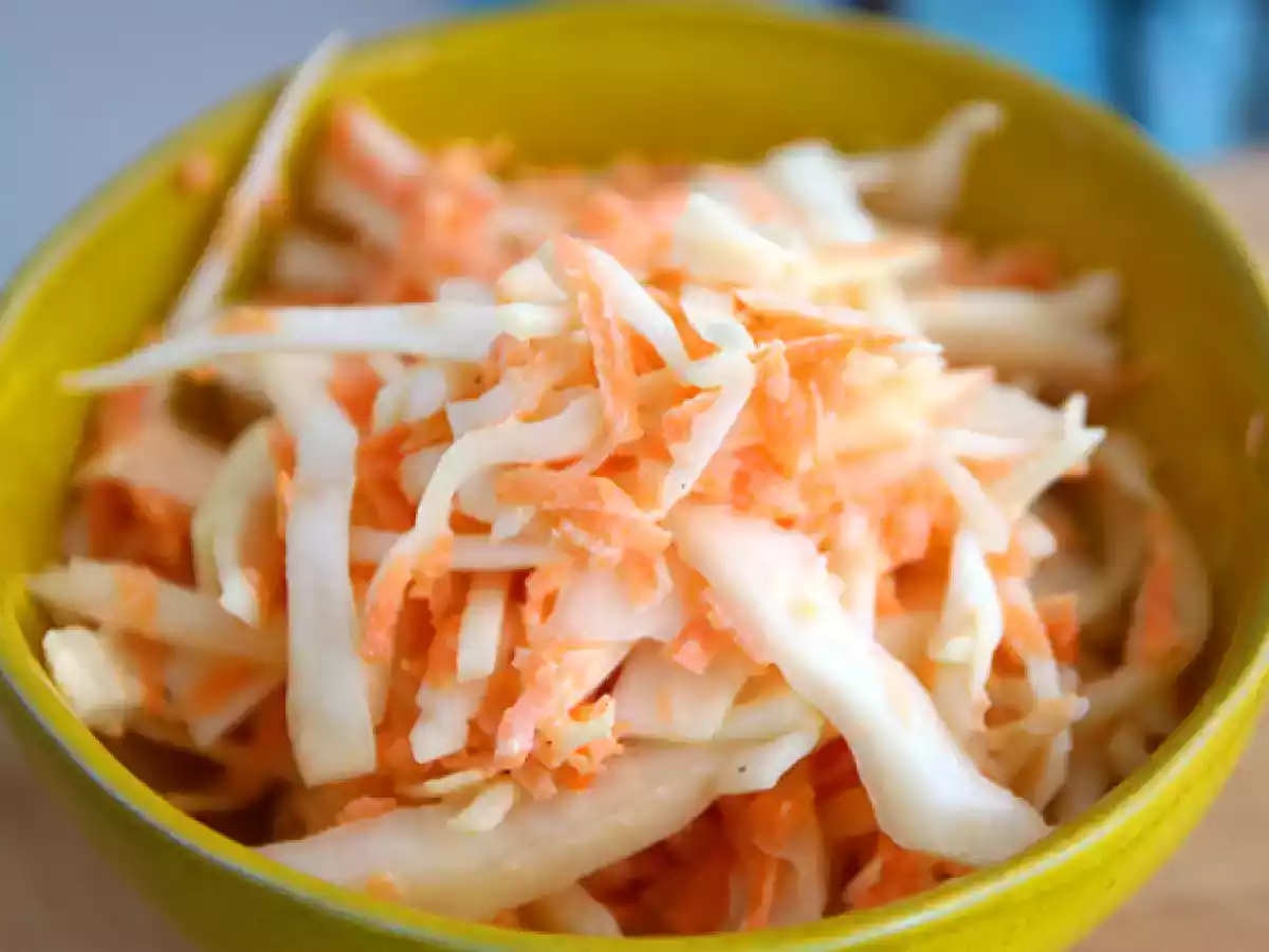 Amerikaanse koolsalade (kool- en wortelsalade) - foto 3