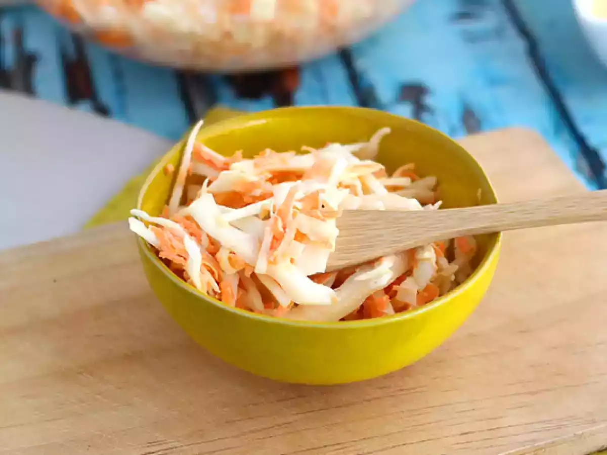 Amerikaanse koolsalade (kool- en wortelsalade) - foto 4