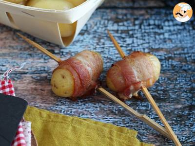 Aperitiefspiesjes van aardappelen en gerookt spek - foto 2