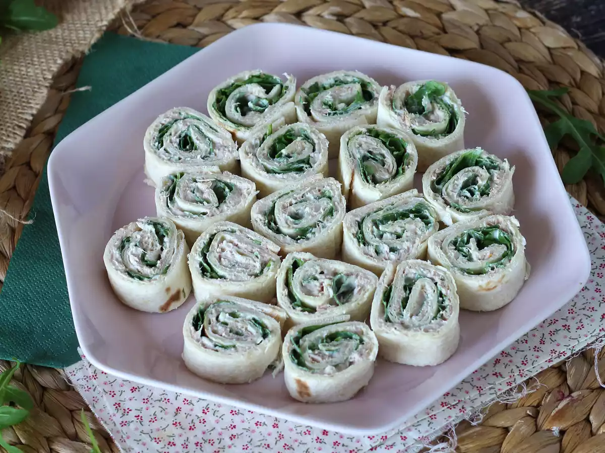 Aperitiefwraps met tortilla's, tonijn en fromage frais - foto 2