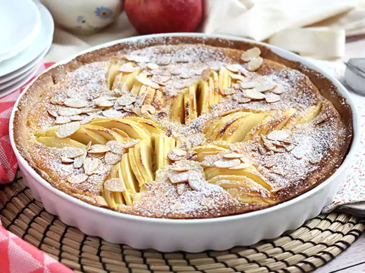 Appel- en amandeltaart (Tarte normande)