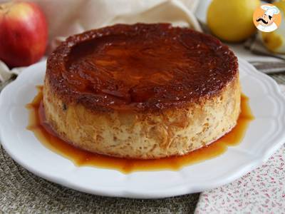 Appel- en karamelpudding met croissants