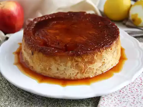 Recept Appel- en karamelpudding met croissants