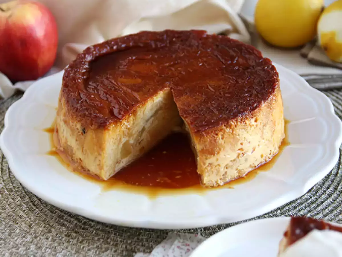 Appel-karamelpudding met croissants - foto 4