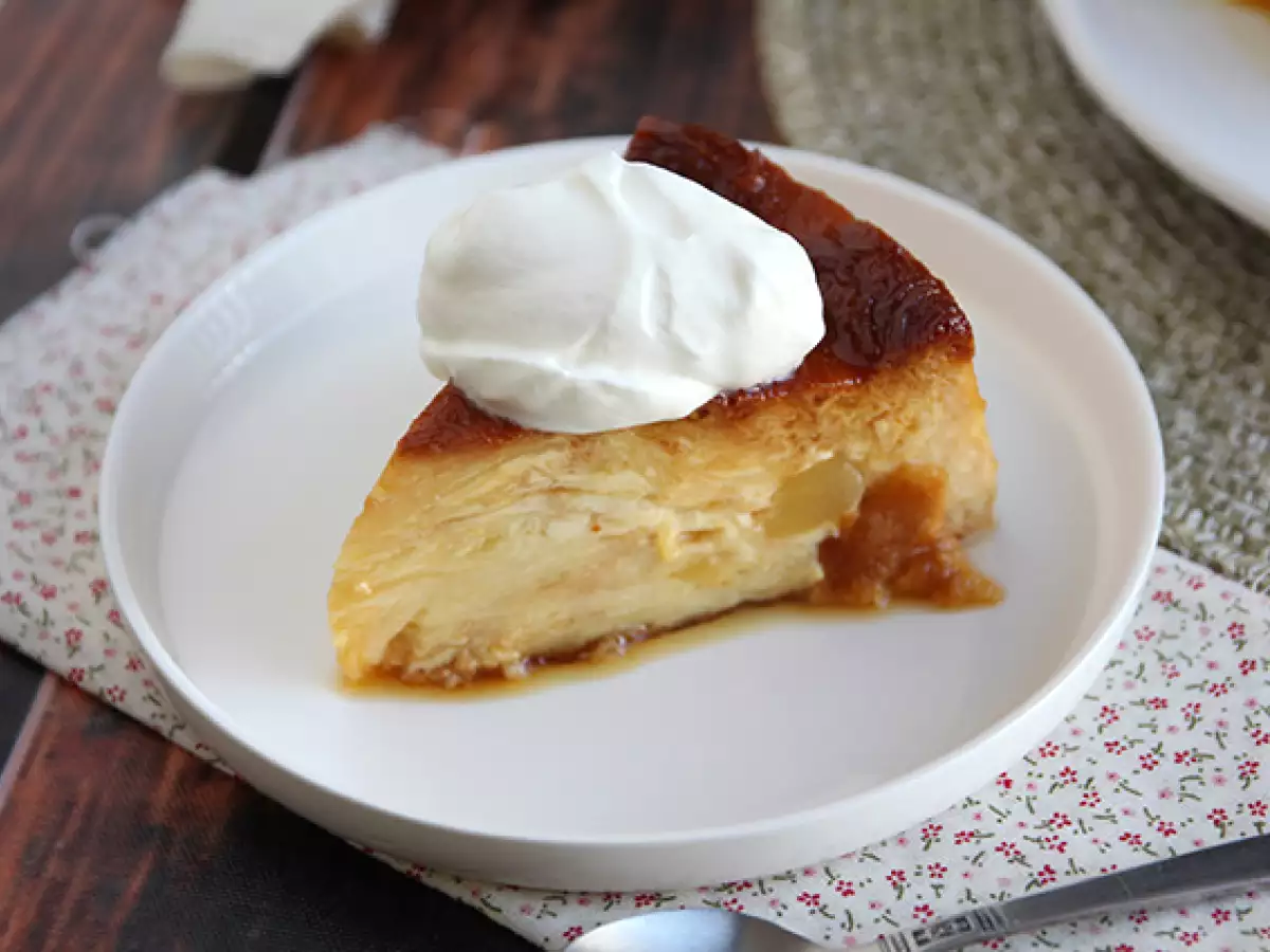 Appel-karamelpudding met croissants - foto 6