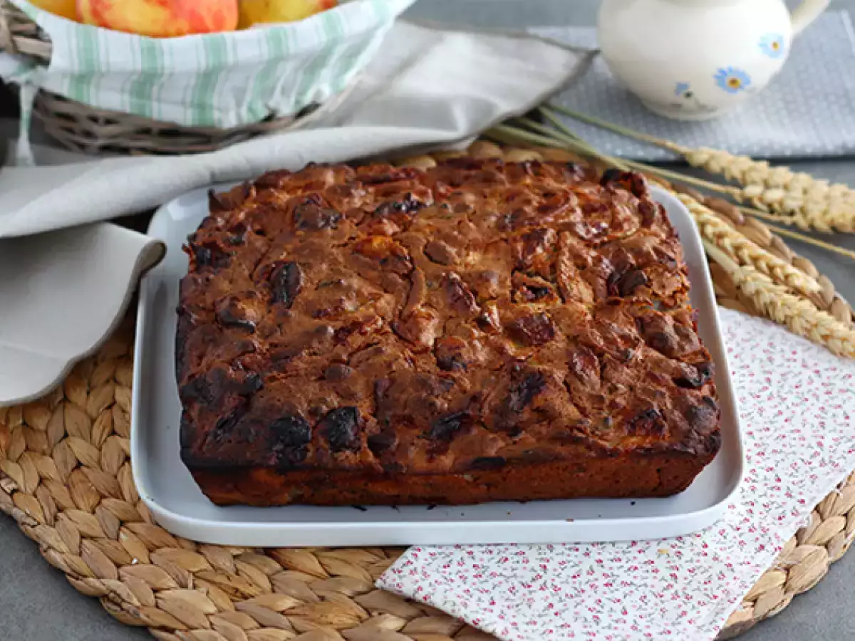 Appelcake met walnoten en kaneel