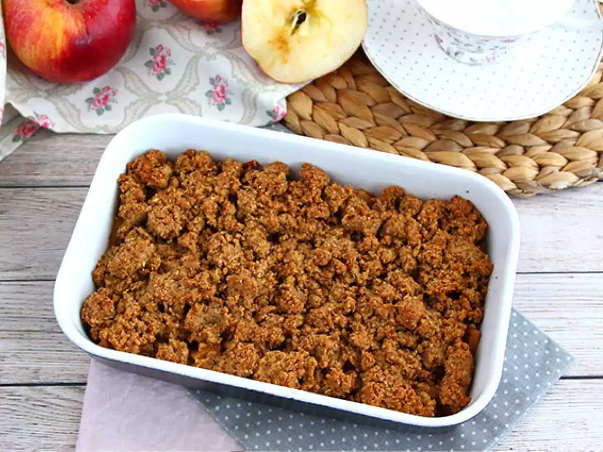 Appelcrumble (veganistisch en glutenvrij)