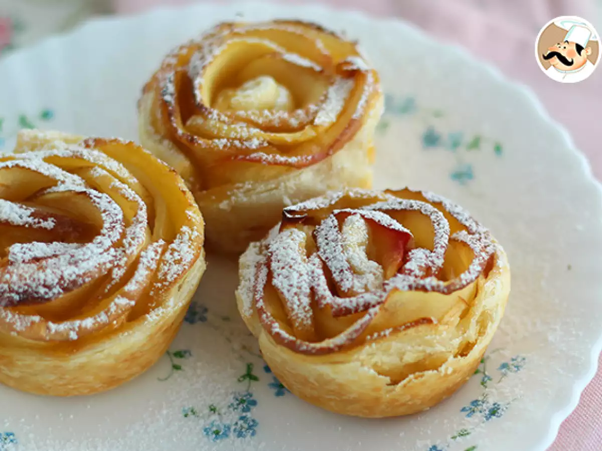 Appelroosjes van bladerdeeg - foto 2