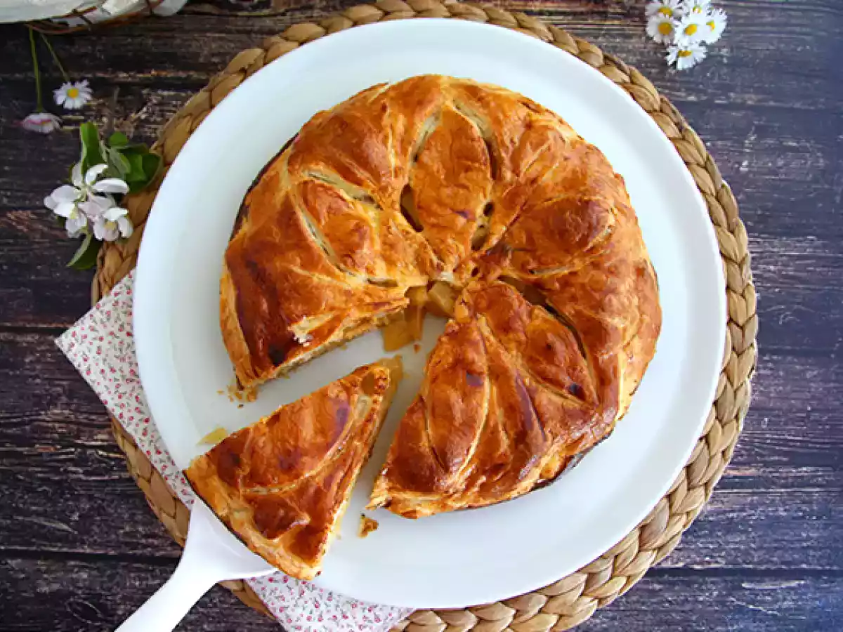 Appeltaart met appels