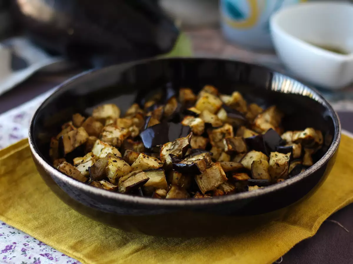 Aubergines uit de airfryer: een licht bijgerecht in een handomdraai