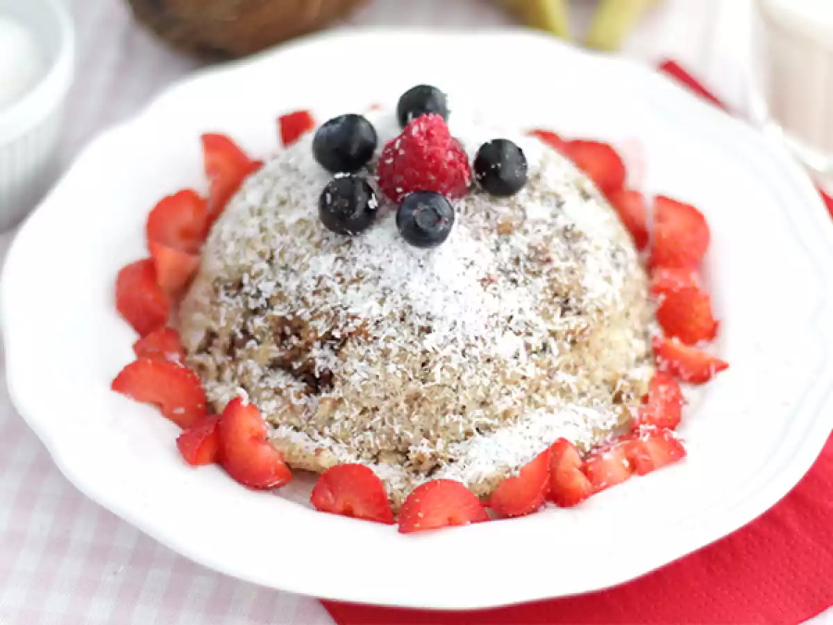 Banaan kokos bowl cake - lactose- en glutenvrij
