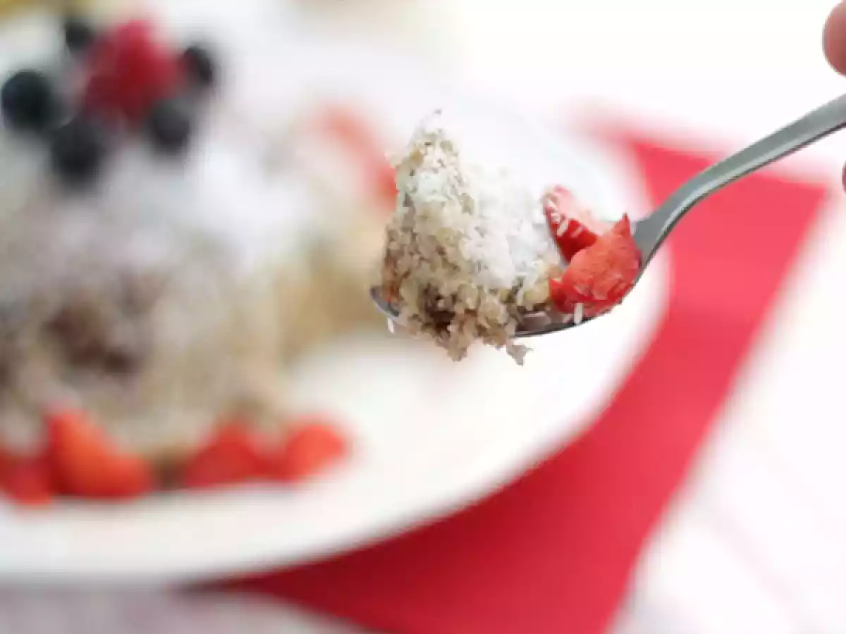 Banaan kokos bowl cake - lactose- en glutenvrij - foto 3