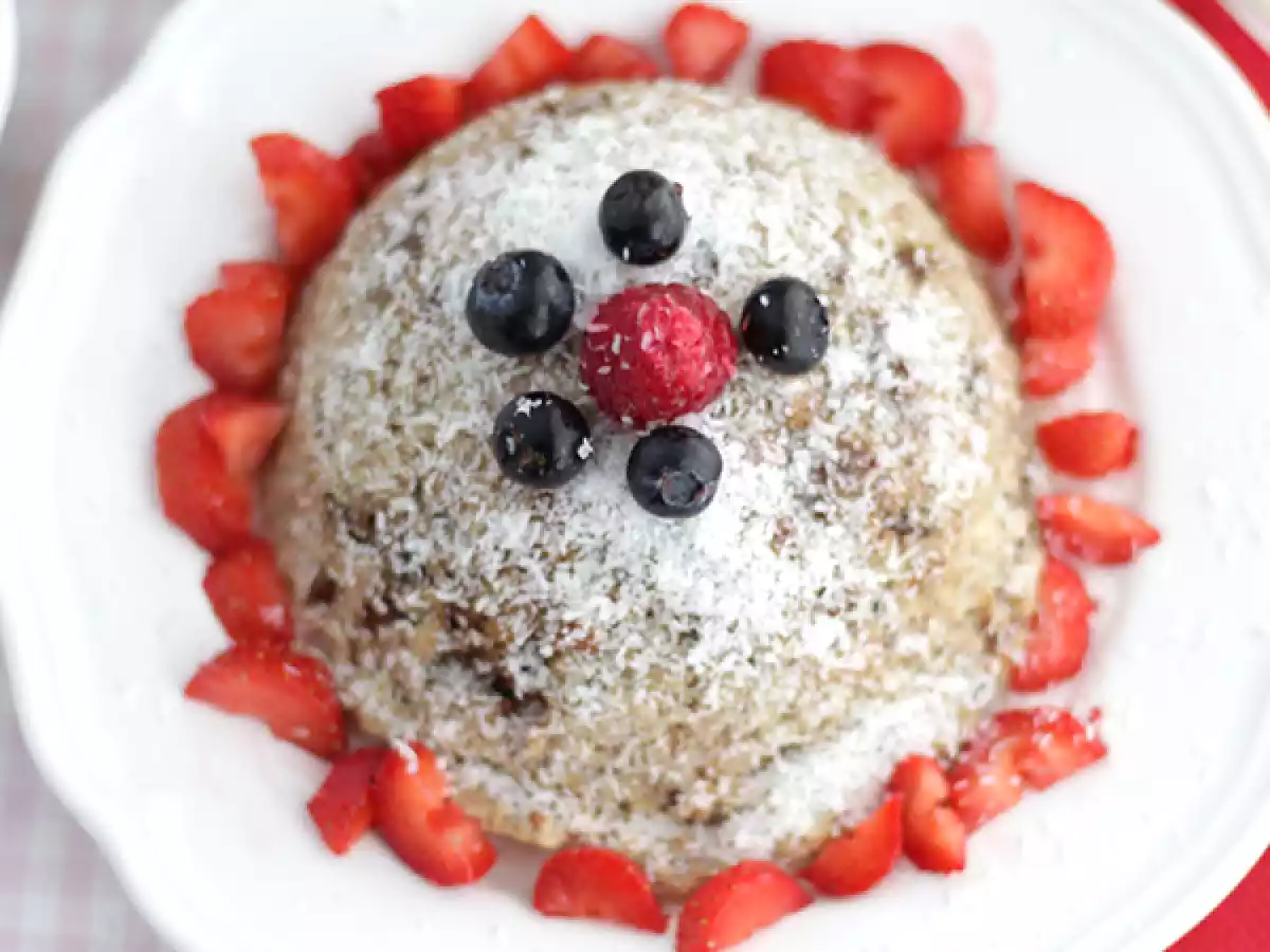 Banaan kokos bowl cake - lactose- en glutenvrij - foto 4