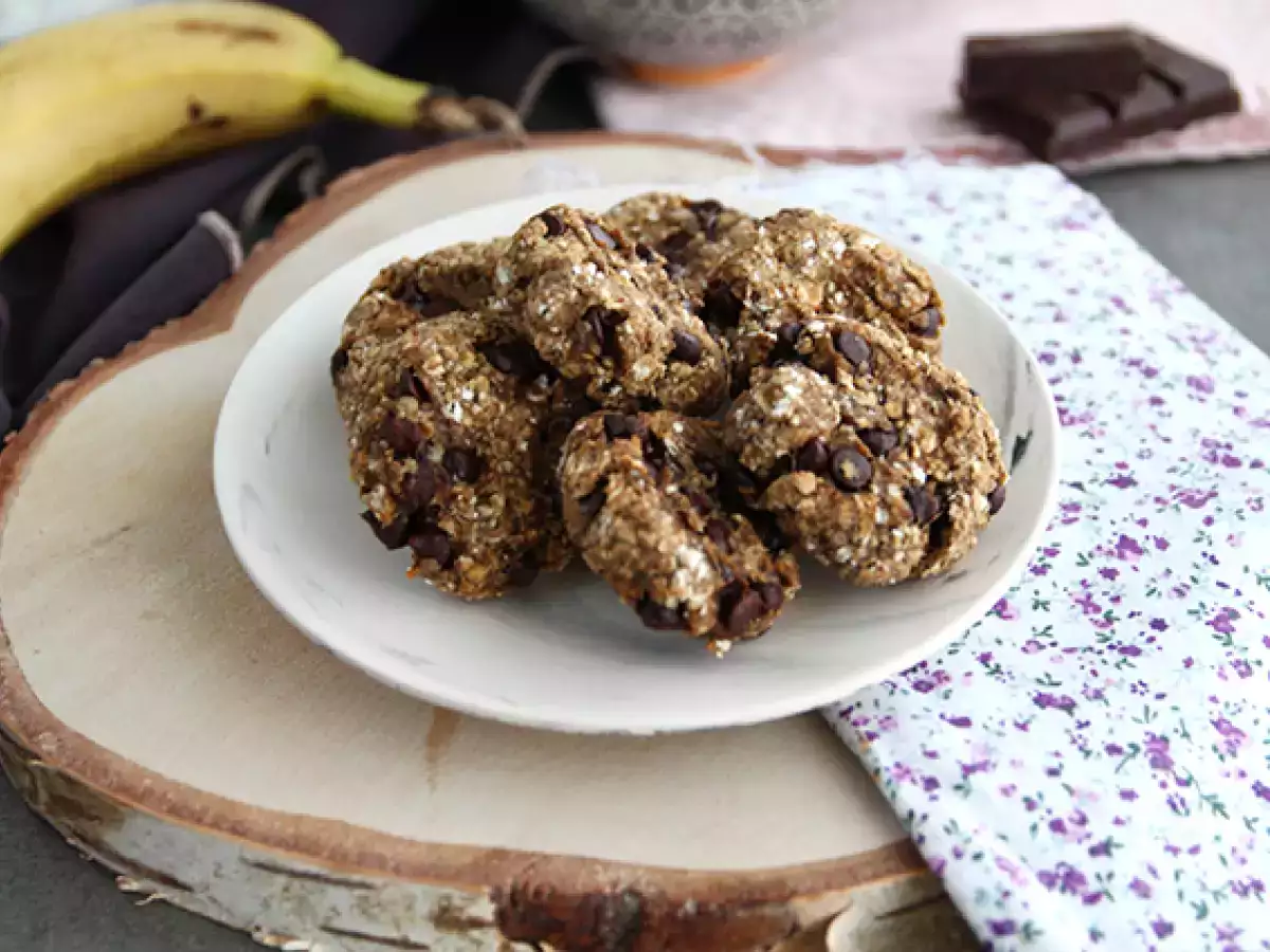 Bananen-chocoladekoekjes met 3 ingrediënten - foto 3