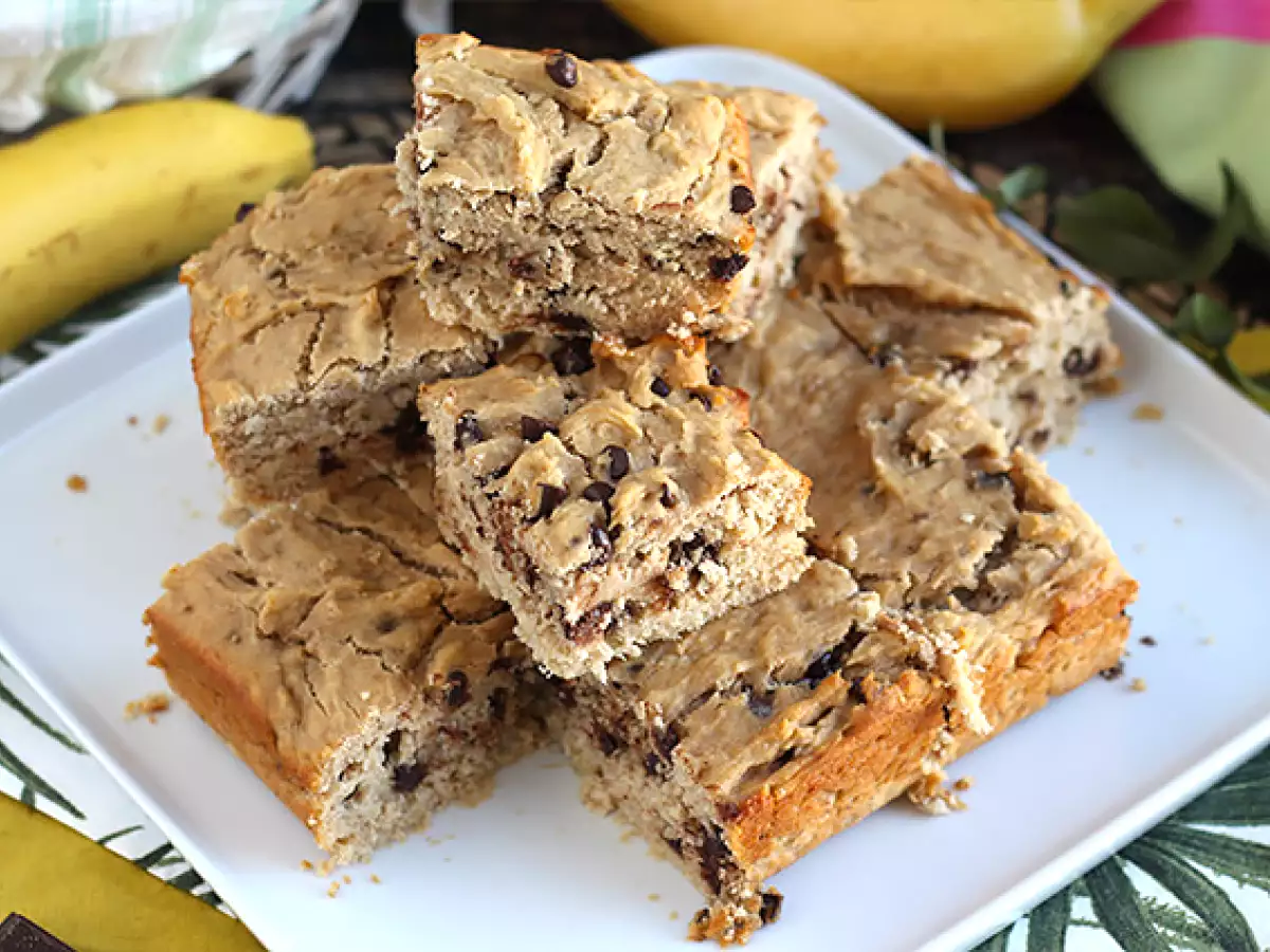 Bananencake met chocoladestukjes – veganistisch en glutenvrij - foto 4